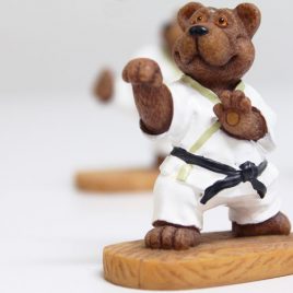Karate Bear Figurines (3Pk)